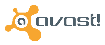 White background Avast logo